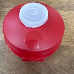 New Tupperware Round Sandwich Bagel Mini Salad Keeper Smidget